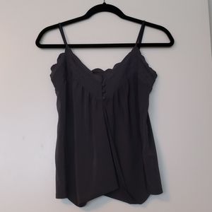 Banana Republic - Charcoal Scalloped Detailed Tank